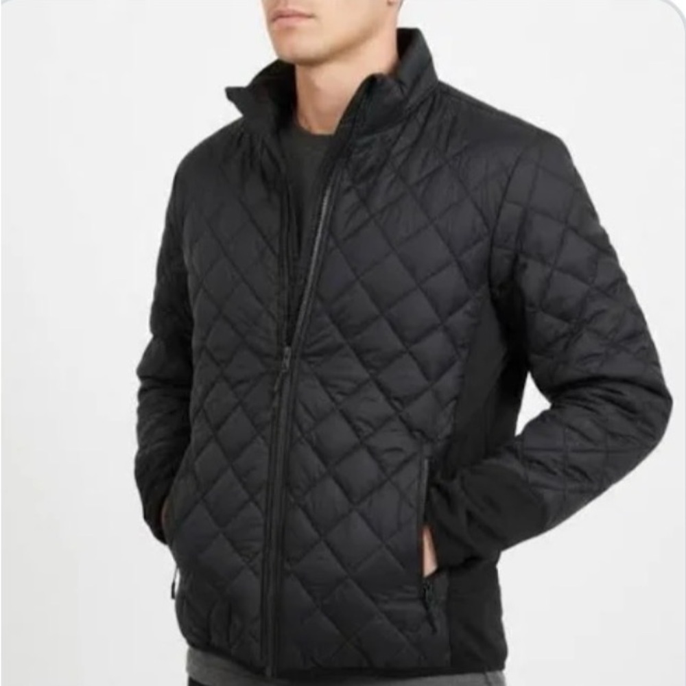 Zara Black Quilted Puffer Jacket